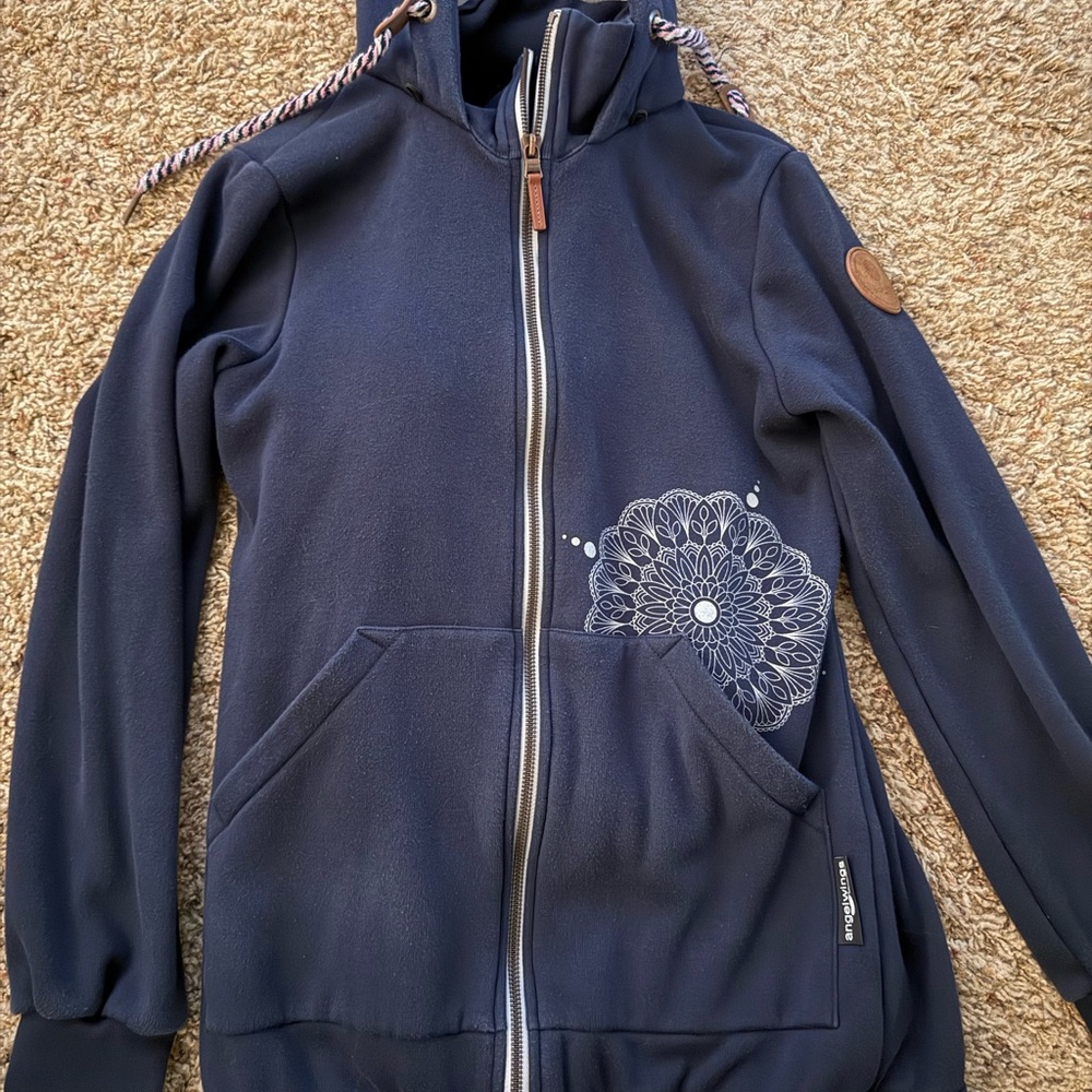 Angel Wings baby wearing hoodie in Small